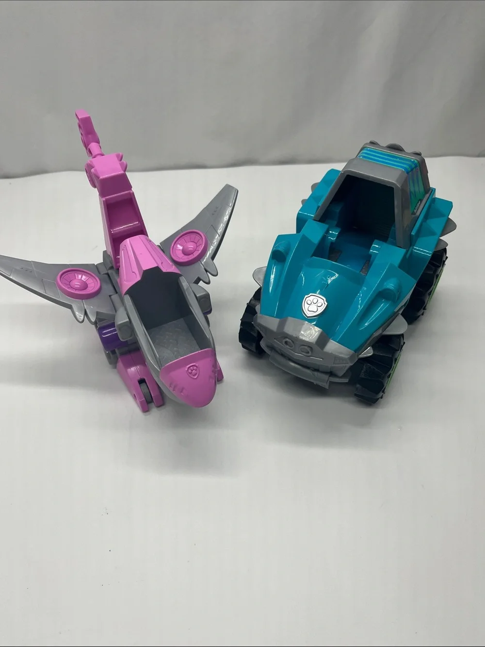 Paw Patrol Dino Rescue Delux vehicle and Pink Flight Dino Rescue Sky Patrol